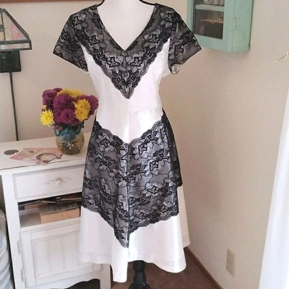 Geode Lace and Silky Dressy Dress